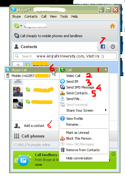 Fitur Skype telepon gratis free melalui internet bagaimana